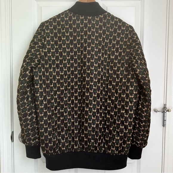 Runway MaxMara Label-cut Vociare BlousonGrigioScuro Bomber Jacket IT38 US4 New - Picture 11 of 16